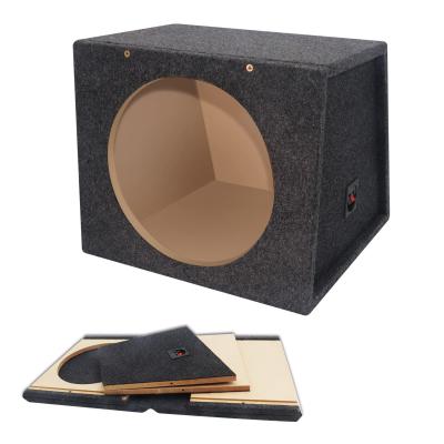 China Subwoofer Parts Recoil FSP112 12inch Single Ported Flat Pack Vented Bass Subwoofer Enclosure for sale