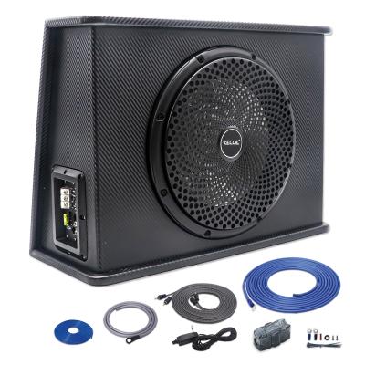 China Slim Ported Active Recoil Sws10 10inch 600W Subwoofer Enclosure With Installation Wiring Kits SWS12 for sale