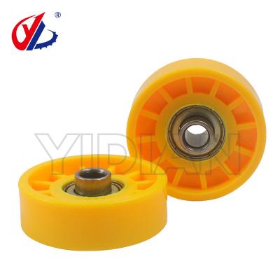 China Beam Saw Plastic Converyor Roller skate Wheels 48*8*16mm 608ZZ Saw Spare Parts for sale