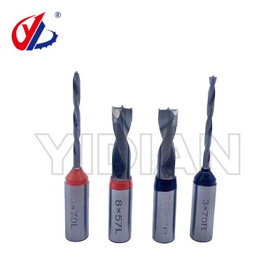 China TCT Dowel Drill Bit Two Flutes Blind Hole Drilling Head  Woodworking Tools for sale