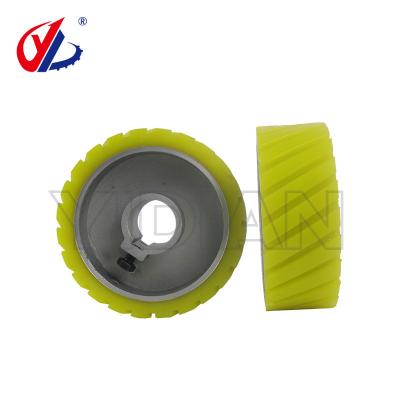 Cina Four Sided Moulder Planer Feeding Wheel With Teeth Polyurethane Wheel 140X35X50 in vendita