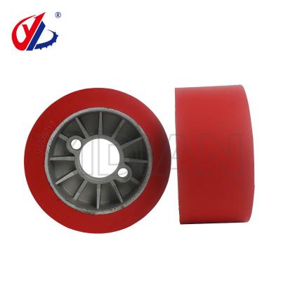 China Power Feerder Rubber Rollers Pressure Wheels / Power Feeder Spares 120*35*60mm for sale