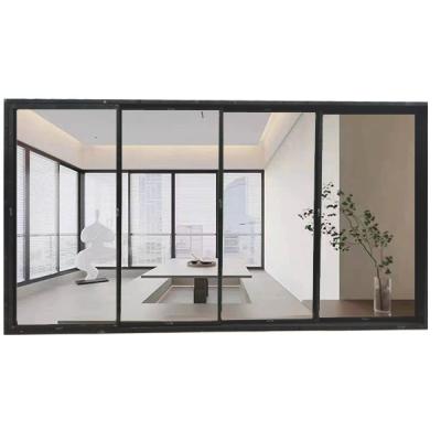 China Sound Insulation Silent Smooth Slide Aluminum Sliding Doors With ISO9001 Standard for sale