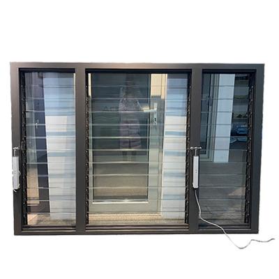 China Modern 6mm Clear Glass Safety Motorized Glass Louver Window With Australia Standard for sale