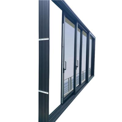 China Modern 3 Way Lift Aluminum Heavy Duty Slide Door Low-E Glass Stacking Door Exterior for sale