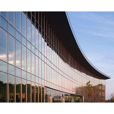 China Modern Glass Curtain Wall For Business With Aluminum Curtain Wall Profile for sale