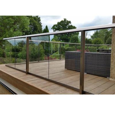 China Modern Glass Balcony And Railing Fence Aluminum Porch Railing Factory Price for sale