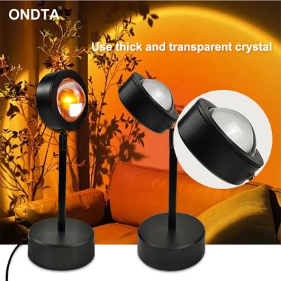 China Mini RGB Sunset Light USB Projector Colorful Sunset Lamp Projector Modern Atmosphere Lamp Led Sunset Light for sale