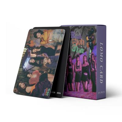 China Group Merch 55pcs/box ITZY Blah - Photocard Lomo Card Korea Wholesale Kpop Idol Bland Card for sale