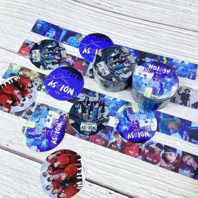 China Waterproof+Eco-friendly Wholesale Kpop Idol Group Merch Kids NOEASY Tape Sticker Stray Decorative Washi Tape for sale