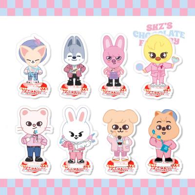 China China Wholesale Kpop Idol Merch Lost Beast Kids SKZOO Clear Plastic Standee Acrylic Stand for sale