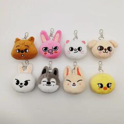 China Promotion Gift Wholesale KPOP Idol Merch Cartoon Lost Beast Kids Plush SKZOO Key Chains for sale