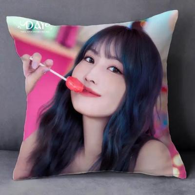 China Hotel Wholesale KPOP Idol Group Merch TWICE Japan Once Day Fanmeeting Pillow Case Cushion Cover for sale