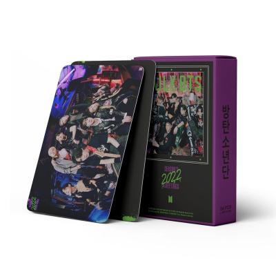 China Korea Boys Wholesale Kpop Idol Group Merch 55pcs/box Bangtan 2022 Season's Greetings Photocard Lomo Photo Card for sale