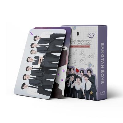 China Korea Wholesale Kpop Idol Group Merch 55pcs/box Bangtan Boys 2022 FESTA Photocard Lomo Card Photo Card for sale