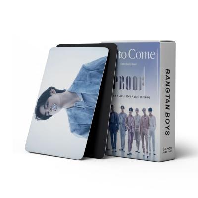 China Korea Wholesale Kpop Idol Group Merch 55pcs/box Bangtan Boys Make Proof Photocard Lomo Card Photo Card for sale