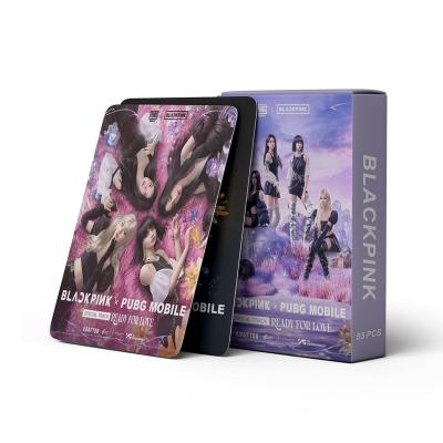 China Korea Wholesale Kpop Idol Merch 55pcs/box Blackpink Group Ready To Love Photocard Lomo Card Photo Card for sale