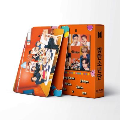 China Korea Wholesale Kpop Idol Group Merch 55pcs/box Bangtan Boys Butter Photocard Lomo Card Photo Card for sale