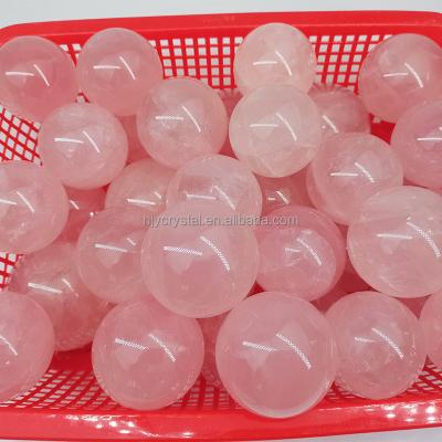 China Wholesale High Quality Natural Healing Star Rose Quartz Crystal Spheres from China for Decoration for sale