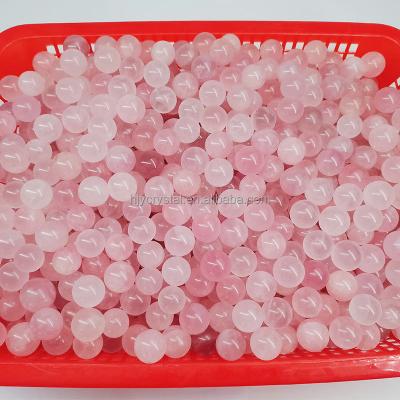 China China Wholesale 20mm Rose Quartz Spheres Natural Healing High Quality Crystal Balls for sale