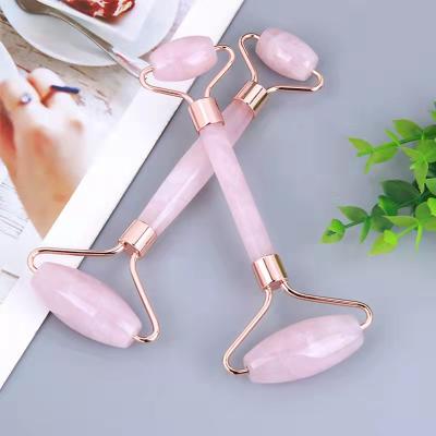 China China Natural Facial Roller Crystal Face Massager Rose Quartz for Skin Care for sale