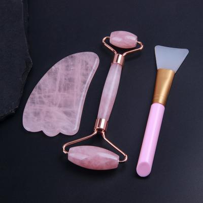 China Natural Tools Crystal Face Massager from China Jade Roller Gua Sha Facial for Skin Care for sale