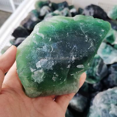 China Wholesale Natural Rough Fluorite Crystal Stone Raw Fluorite Block Stone Healing From China for sale