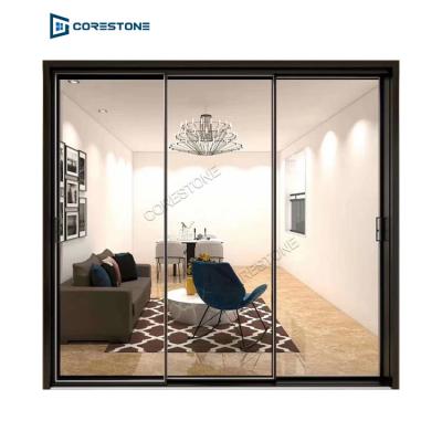 China Factory Directly New Modern Wholesale Design Customized Slim Aluminum Glass Sliding Doors for sale