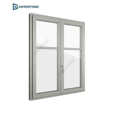 China Folding Screen China Supplier Aluminum Profile Exterior Opening Window With Grille Design For Apartment for sale