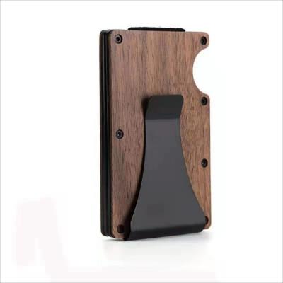 China Fashion 2022 New Wallet New Product Wooden Bank Card Box Bank Card Holder for sale