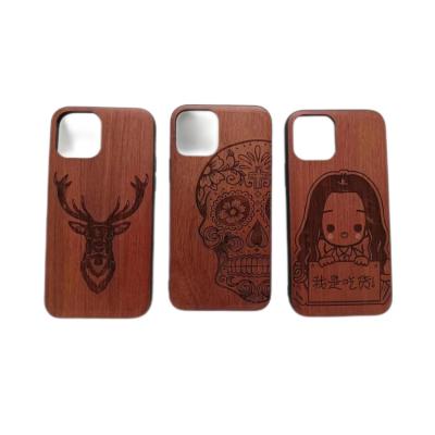 China Shockproof Wholesale Manufacturer Custom Mobile Phone Accessories Pc Wooden Phone Case For Iphone11/12 for sale