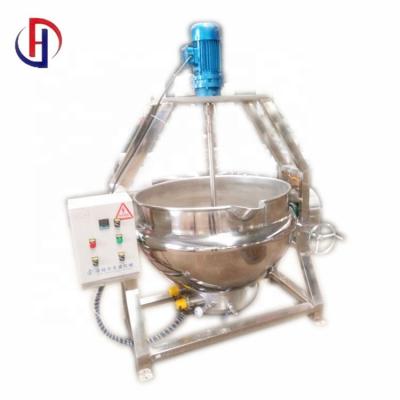 China Meat Processing Plants 100 Liter Electric Steam Kettle Lined Cooking Planetary Mixer for sale