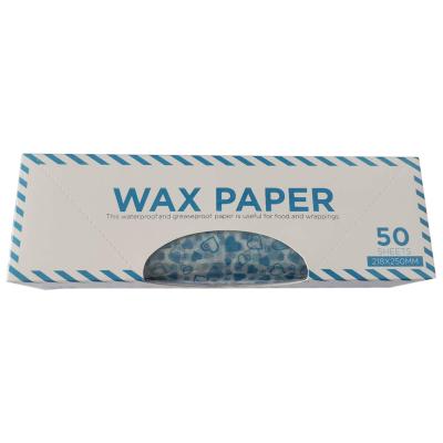 China Custom Waterproof Customized Wax Paper Colorful Printing Logo Item Style Packaging Wooden Tissue Wrapping Paper Gift Pulp For Food for sale