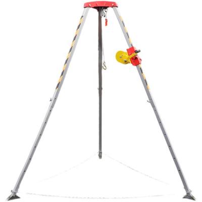 China Fire Rescue High Strength Aluminum Tripod Multifunctional Lifting Emergency Space Wellhead Retractable Limited Tripod for sale