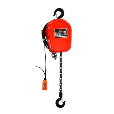 China G80 Loading Type Mini Electric Hoist Crane Overhead Garage Winch Lift Chain 1000kg Remote Control DHS Chain for sale