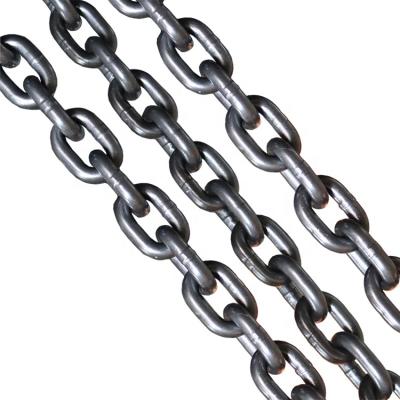 China Load lifting chain g80 manganese steel black lifting chain for crane for sale