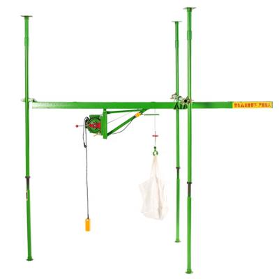 China Small Hoist Crane Mobile Hotels Small Small Portable Foldable Crane Simple Manual Household Hoisting Crane for sale