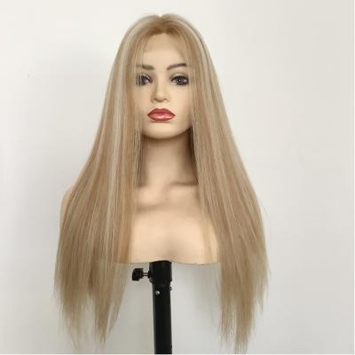 China Hot Selling Brazilian Straight Bone Straight 18/60 Ombre Virgin Hair Wigs For White Women With Highlights Balayage for sale