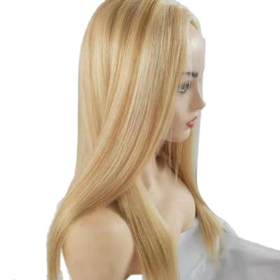 China New Arrival Silky Straight Wave Customized Wigs For Alopecia Customers, European Remy Blonde Hair With Medical Full Lace Wig for sale