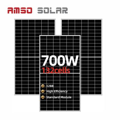 China New technology 700 watt monocrystalline solar panel with 132 cell solar cell for home system 210mmx210mm for sale