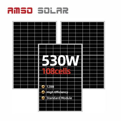 China half price cheap mono cell 530w solar panel with 25 years warranty for sale 210mmx210mm for sale