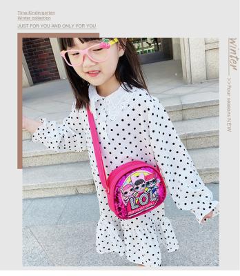 China Girl Anti-theft Baby Bag Fashionable Cross Shoulder Bag One - Body Bag Cartoon Sequins Bag Small for sale