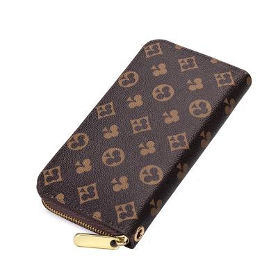 China Luxury Anti-theft Unisex Designer Luxury Unisex Famous Brand Card Holder Wallet Purse Women Men Bag Purse Clutch Lady Money Leather Wallet for sale