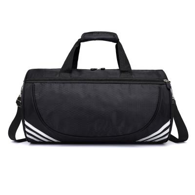 China Wholesale high quality custom made fleece weekender sports nylon travel gym bag with shoe compartment for sale