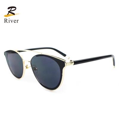 China Hot Fashion Sunglasses Beam Metal New Double Big Sight Sun Glasses 2020 for sale