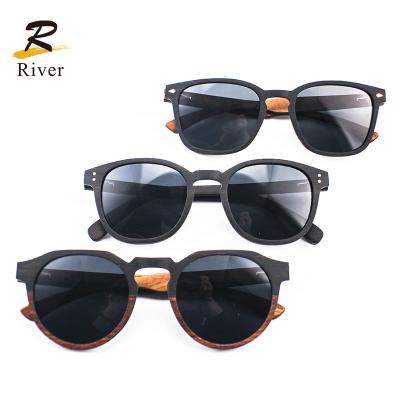 China Popular Hot Selling Fashion Sunglasses Round Wooden Frames Prepare Sunglasses for sale