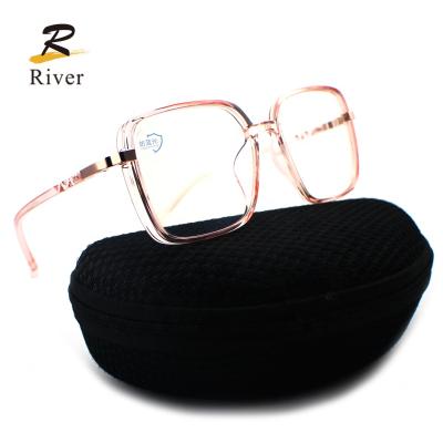 China For Optical Glass New Design Oversized Blue Light Blocking TR Eyeglasses Frames for sale