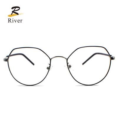 China For Newest Hot Popular Simple Design Eyewear Spectacle Metal Glass Frames Glasses Seller Optical Glasses for sale