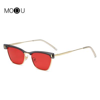 China Retro Yellow Spring Cat Eye Polarized Uv Summer Gold Metal Women Square Frame Black Men Sunglasses Lightweight Durable Anti-Blue Light Glass 400 Sun Glasses 2022 for sale