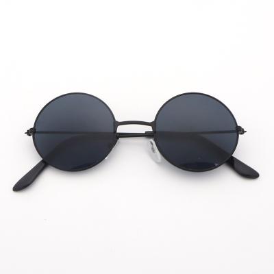 China Newest Fashion Sunglasses Vintage Around Frame Trendy Retro Celebrity Kids Making Boy Show Sunglasses Girls 2021 For Sun UV Glasses Custom Made for sale